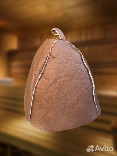 Детская банная шапка из овчины