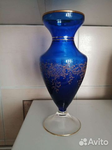 Ваза для цветов цветное стекло