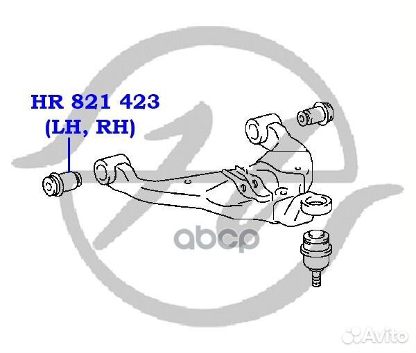 Сайлентблок Hanse HR 821 423 HR821423 Hanse