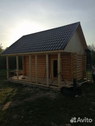 Русская баня на дровах