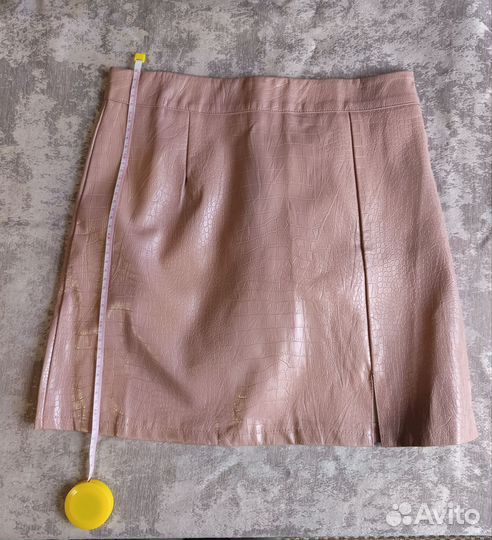 Юбка экокожа 44