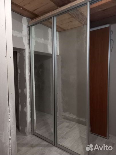 Двери купе зеркальные 6 шт