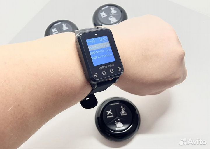 Кнопка вызова официанта влагозащищенная комплект