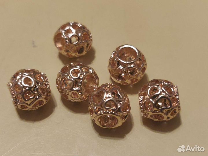 Бусины бижутерия золото, новые