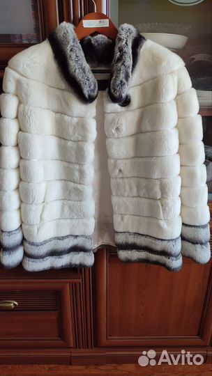 Шуба из кролика рекс под шиншиллу