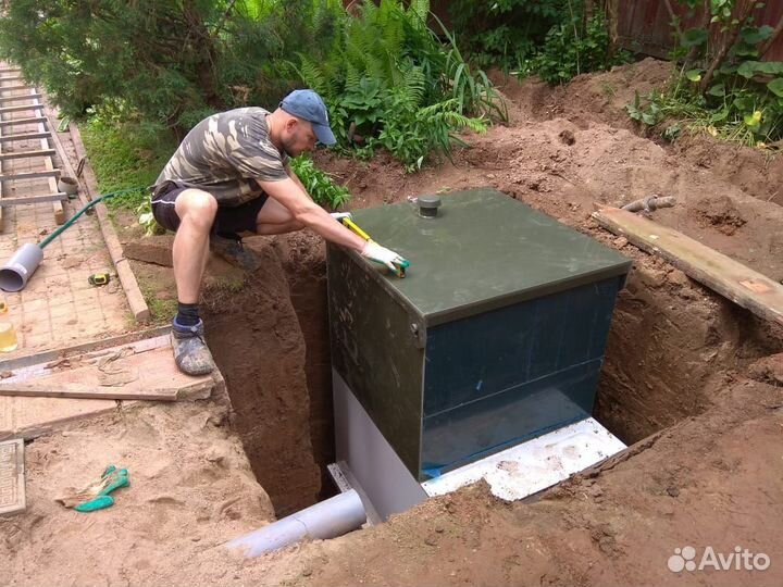 Септик для высоких грунтовых вод, без откачки