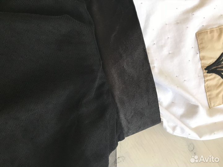 Юбка из фатина многослойная черная