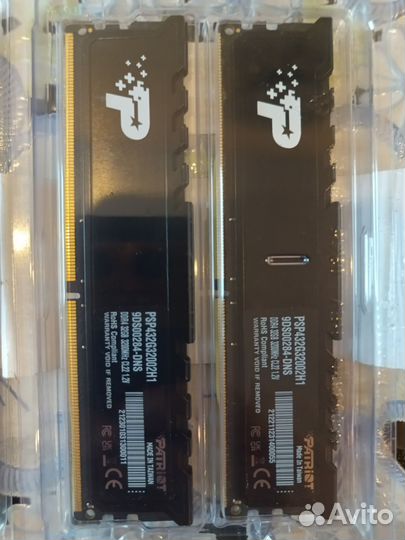 Оперативная память ddr4 32gb 3200 Mhz Patriot