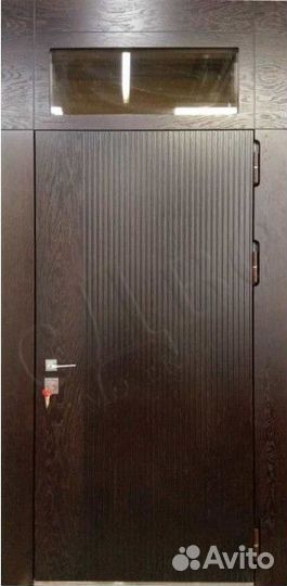 Металлическая входная дверь мдф с фрамугой