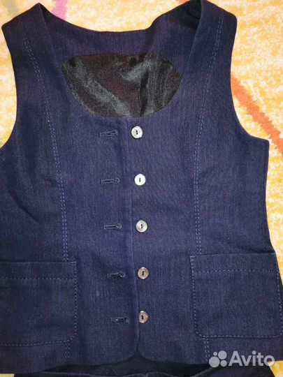 Жилетка для девочки школьная рост 134