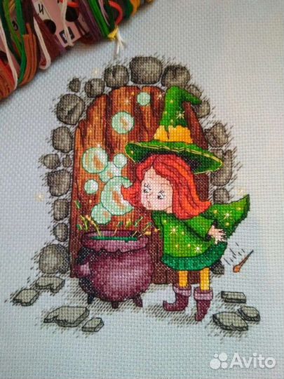 Набор для вышивки крестом Маленькая колдунья