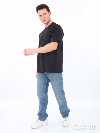 Футболка черная для мужчин Calvin Klein Jeans