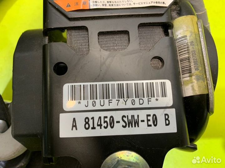 Ремень безопасности Honda Cr-V RE5 R20A2 2010