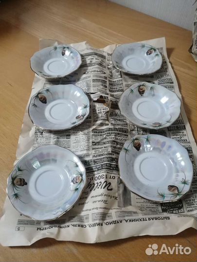 Кофейный сервиз с Шишками. Коростенский фарфор