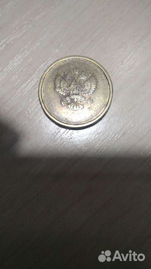 Монета 10р брак