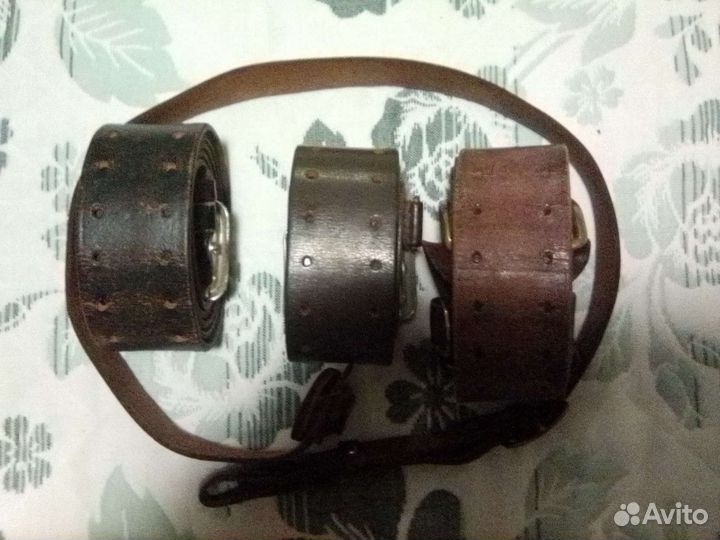 Ремень, портупея кожаная офицерская