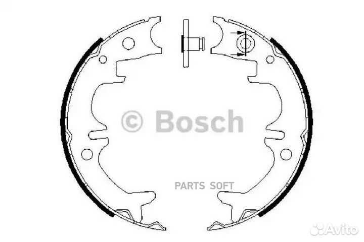 Bosch 0 986 487 680 Колодки барабанные toyota aven