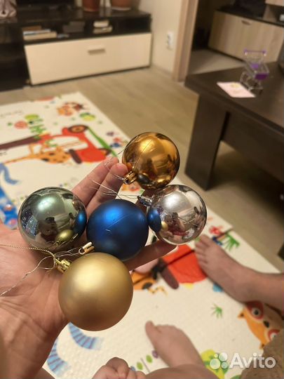 Новогодние украшения пакетом бу