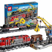 Lego 82009 грузовой поезд на управлении от Lepin