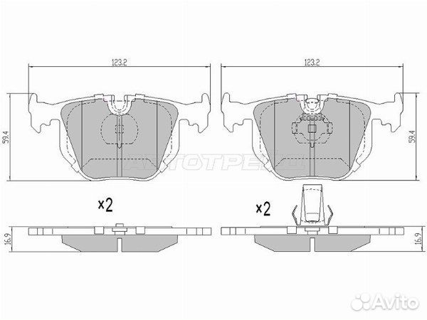 Колодки тормозные
