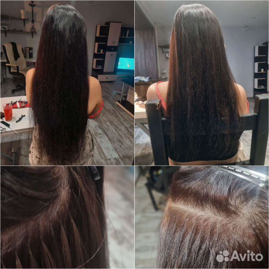 Волосы для наращивания, парикмахер, окрашивание