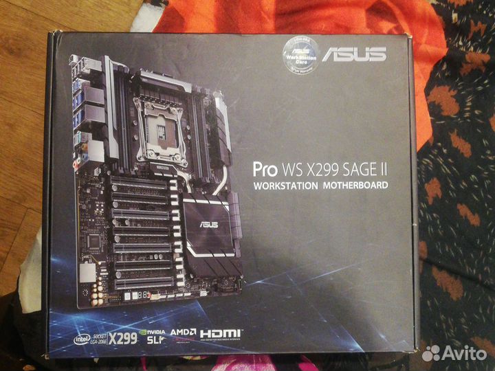 Материнская плата с процессором lga 2066,x299