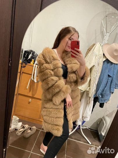 Шуба из песца