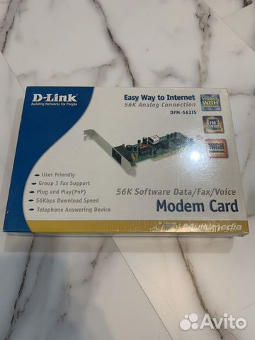 Новый модем внутренний D-Link DFM-562IS, PCI