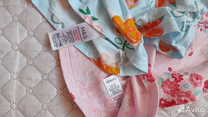 Одежда на девочку пакетом футболка платье 56 62