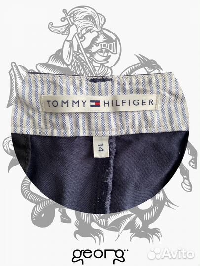 Прямые синие брюки Tommy Hilfiger