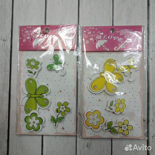 Наклейки, натирки, декор