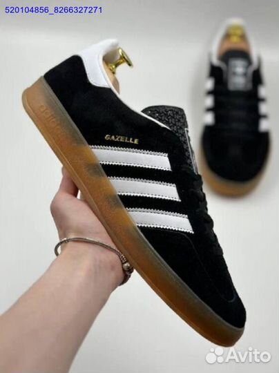 Кроссовки Adidas Gazelle Black (Арт.12359)