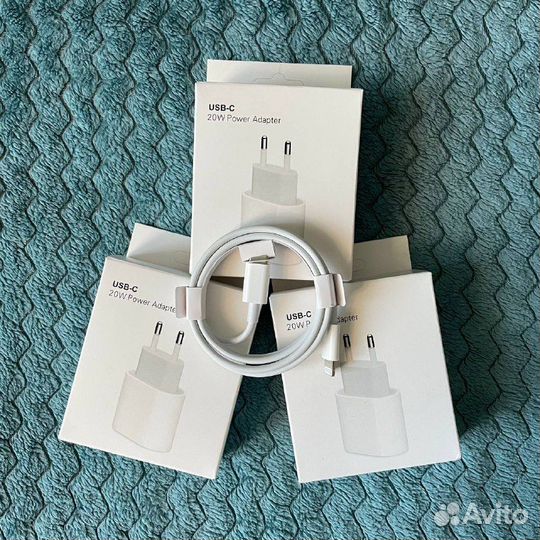 Блок питания 20w на iPhone и Type-c кабель