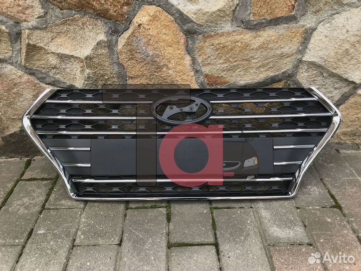 Решетка Солярис 2 2017-2020 полный хром