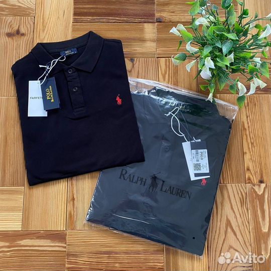 Polo ralph lauren поло черное