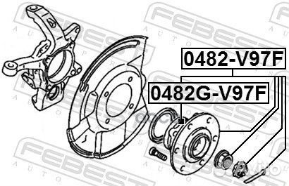 Ступица передняя mitsubishi pajero IV/montero V