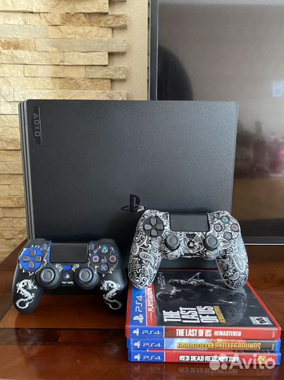 Sony playstation PS4 pro 1tb / 2 джойстика
