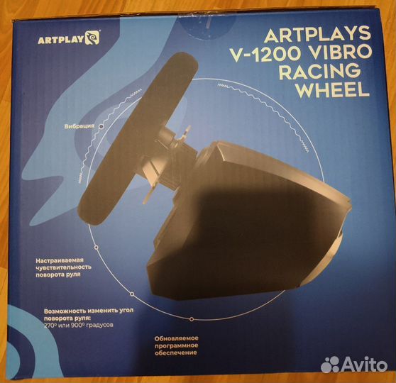 Игровой Руль Artplays V-1200 Vibro Racing Wheel