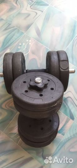 Гантели разборные обрезиненные