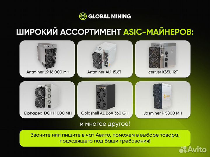 Goldshell AL BPX 360 GH/s с гтд РФ