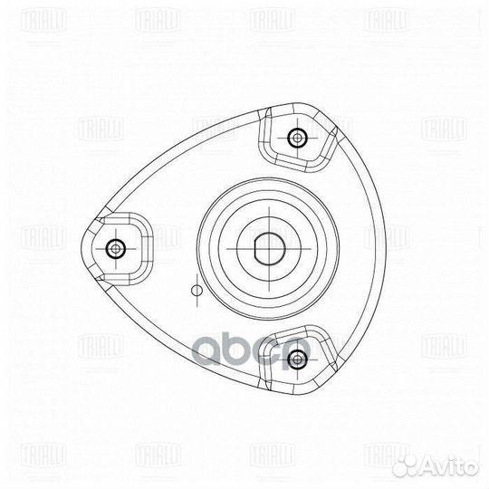 Опора амортизатора KIA RIO 05- пер.прав. (с