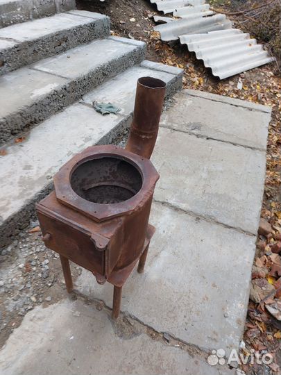 Печь буржуйка чугунная бу