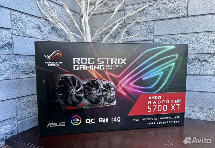 Видеокарта Asus rog strix RX 5700xt