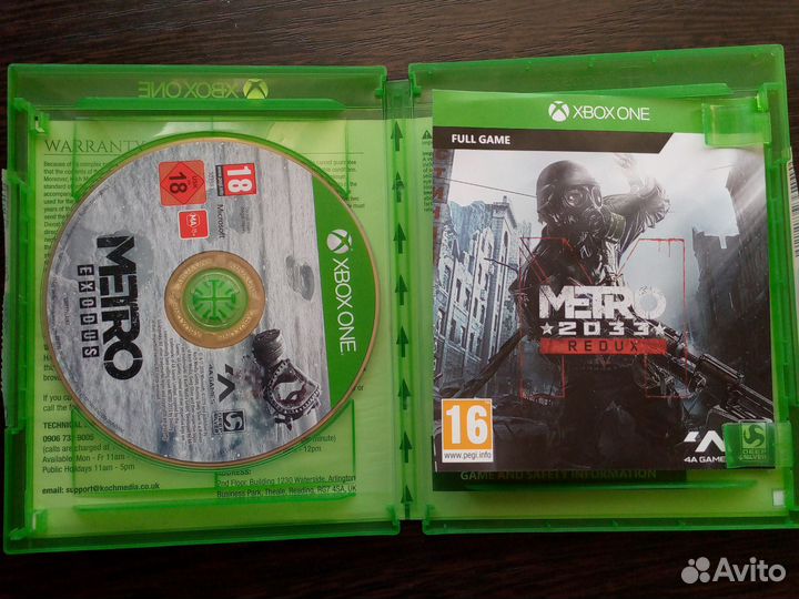 Диск с игрой Metro exodus + metro 2033 redux
