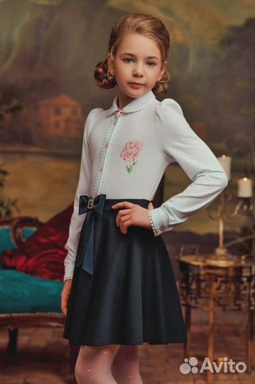 Юбка школьная маленькая леди 128-134 и 146