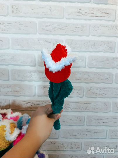 Вязаные цветы тюльпаны