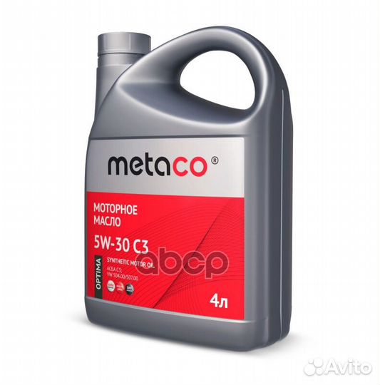 Масло моторное metaco optima 5W30 C3 4L metaco