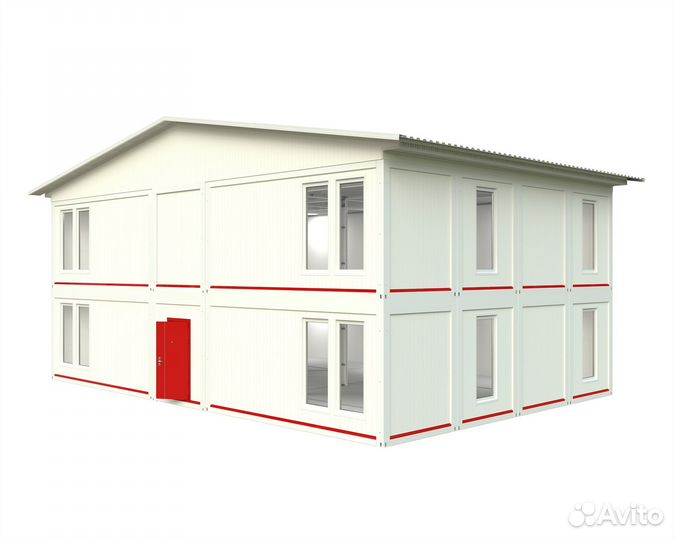 Модульное общежитие конвейт 2H-SE(В) -2 (280 м2) 2