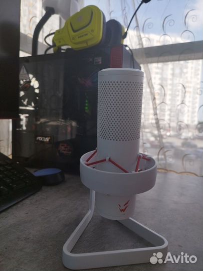 Микрофон Zet gaming koradji quattro белый