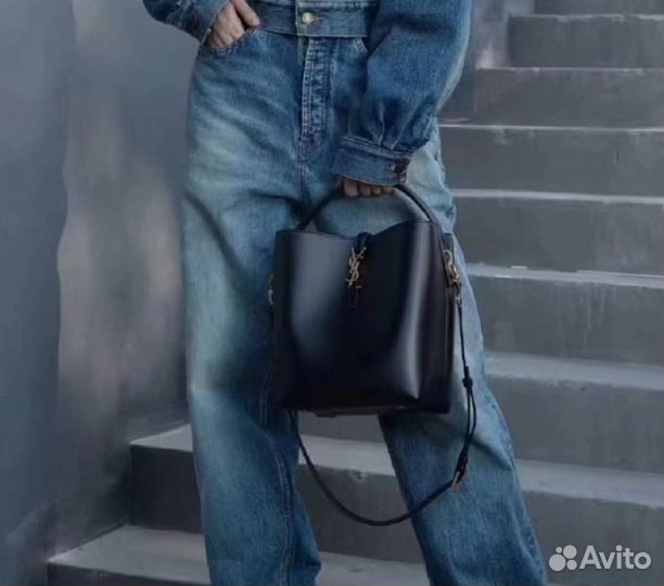 Сумка кожаная шопер Saint Laurent LE 37 Премиум